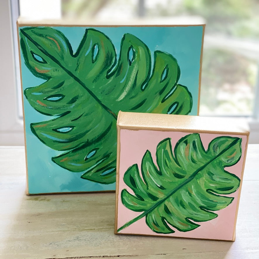 monstera plant art Monstera Botanical Leaf | Original Painting