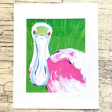 Pink Spoonbill  Art Print