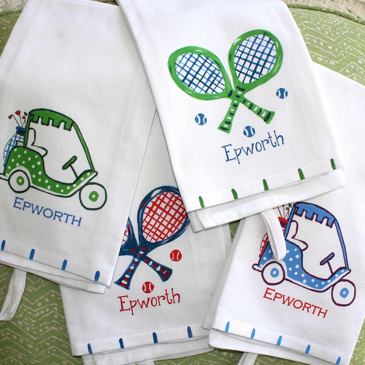 Tennis Racquet Kitchen Towel