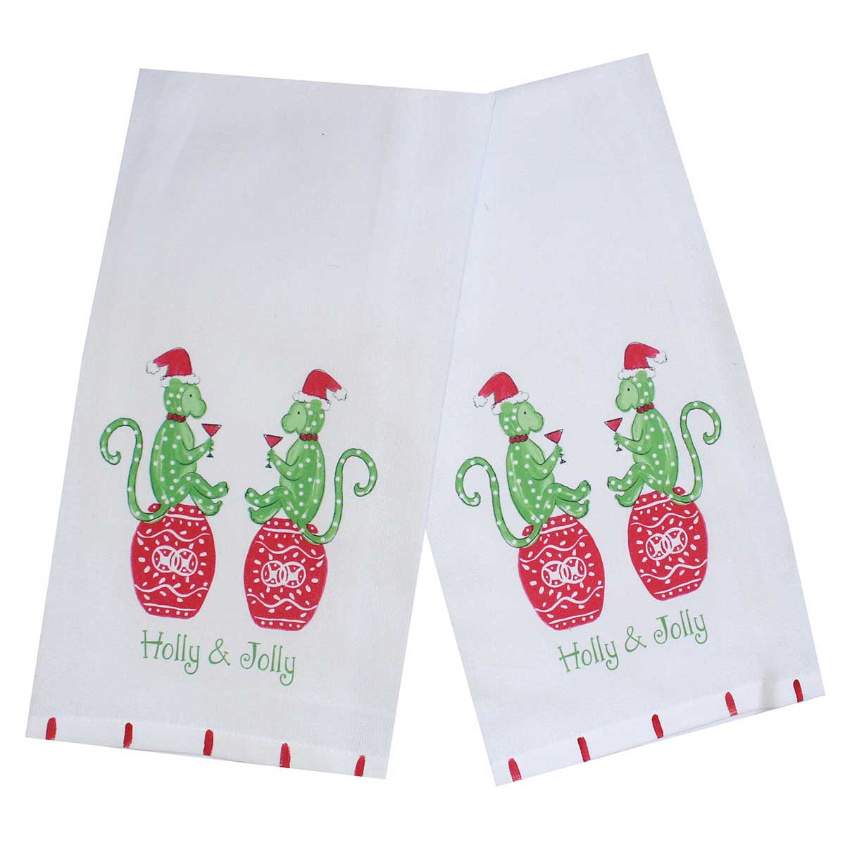 Buy Kitchen Linens Chrsitmas Tea Towels, Lemondasiy Design