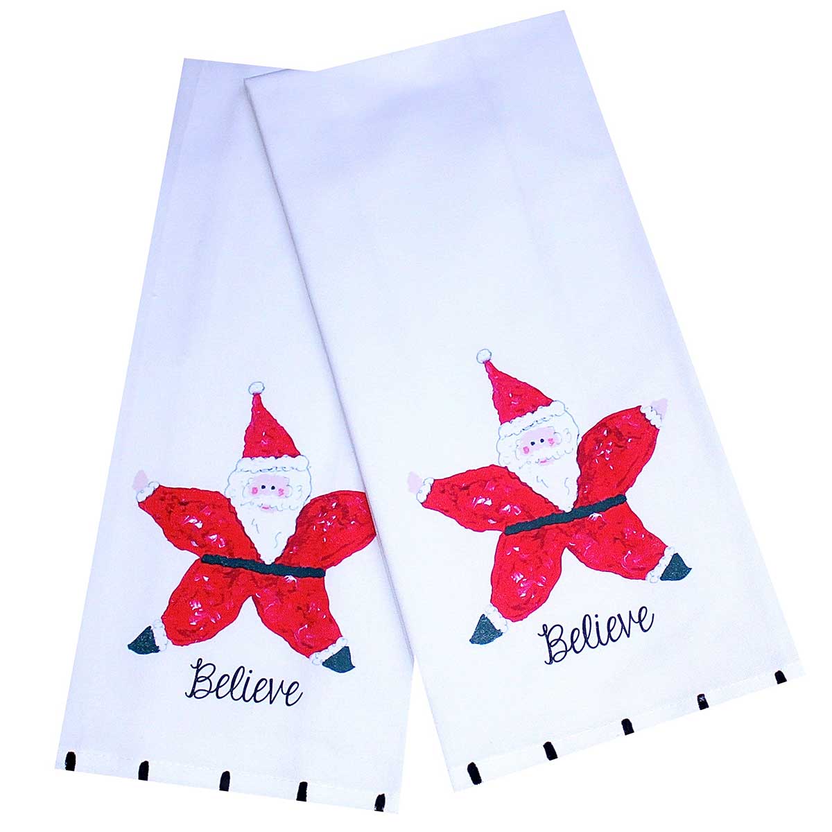 Starfish Santa Tea Towel