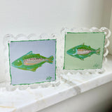 Hand Painted Fish on Hand Made Paper