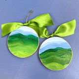 Blue Ridge Mountains Hand Painted Ornament
