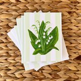 Lily of the Valley Floral Notecard Set