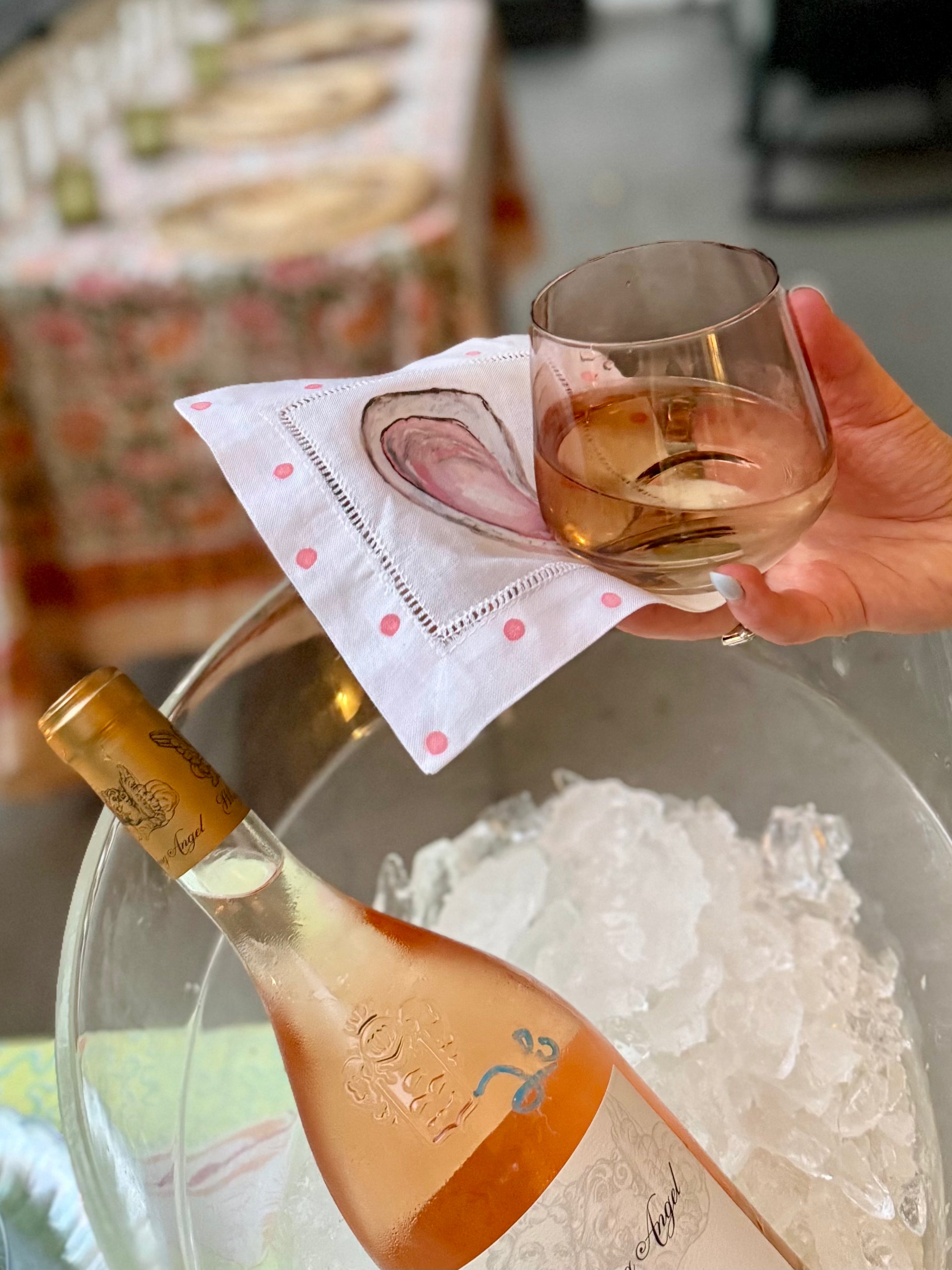 Pastel Oyster Cocktail Napkins - Thumbnail 2