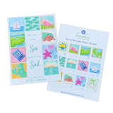 2026 Coastal Beach Desk Art Calendar