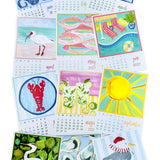 2027 Coastal Calendar with Acrylic Frame