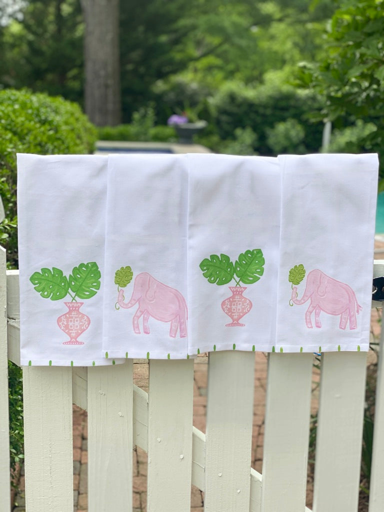 Lemondaisy Design Linen Cocktail Napkins - Thumbnail 3