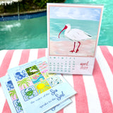 2027 Coastal Calendar with Acrylic Frame