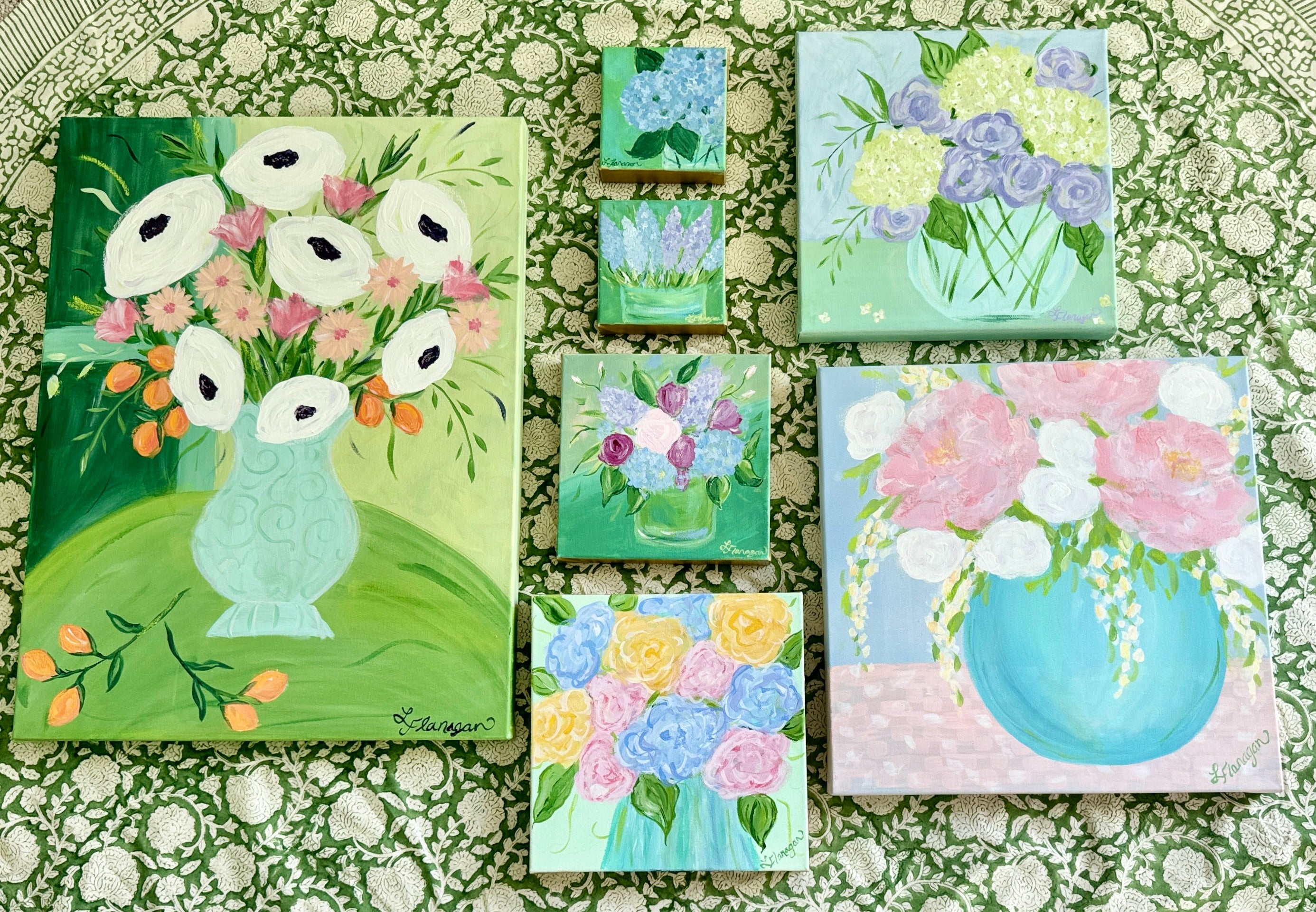 Lemondaisy Design Floral Art with Apricots - Thumbnail 4