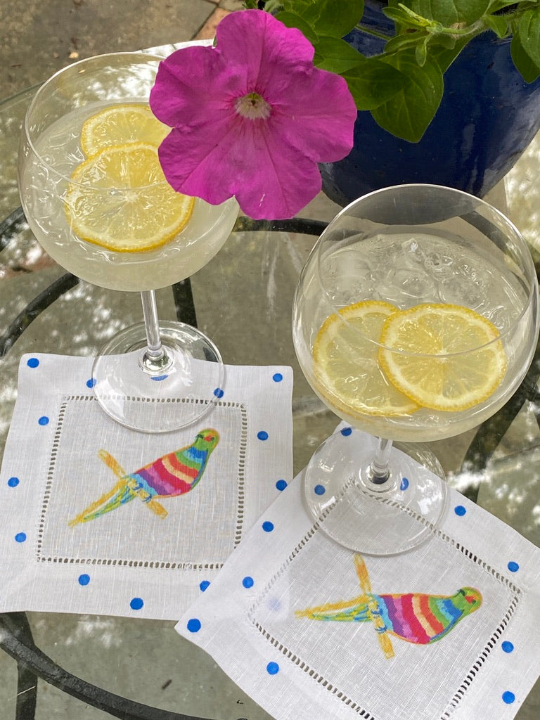 Rainbow Parrot Cocktail Napkins - Thumbnail 3