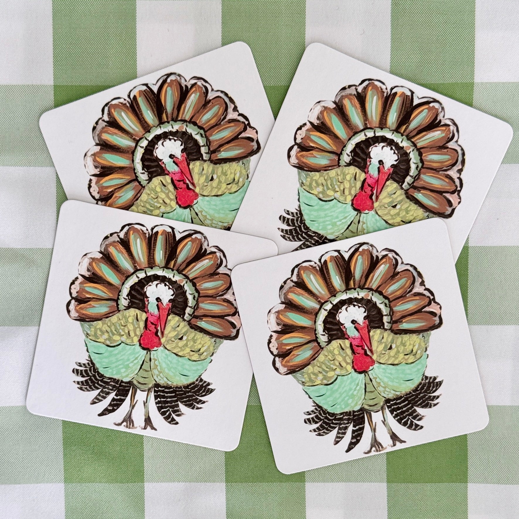 Thanksgiving Turkey Paper Coasters - Thumbnail 3