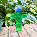 Acrylic Block Blue Ridge Mountain Benefit Cross