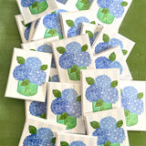 Hydrangeas in Green Vase Floral Notecard Set