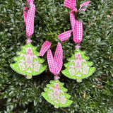 Acrylic Merry Mahjong Christmas Tree Ornament