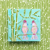 Tropical Bird Mixed Media Art