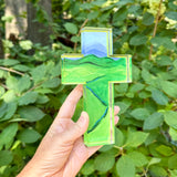 Acrylic Blue Ridge Mountain Benefit Cross