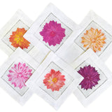 Dahlia Flower Cocktail Napkins (set of 6)