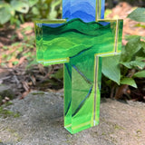 Acrylic Blue Ridge Mountain Benefit Cross