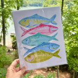 Rainbow of Fish Art Print