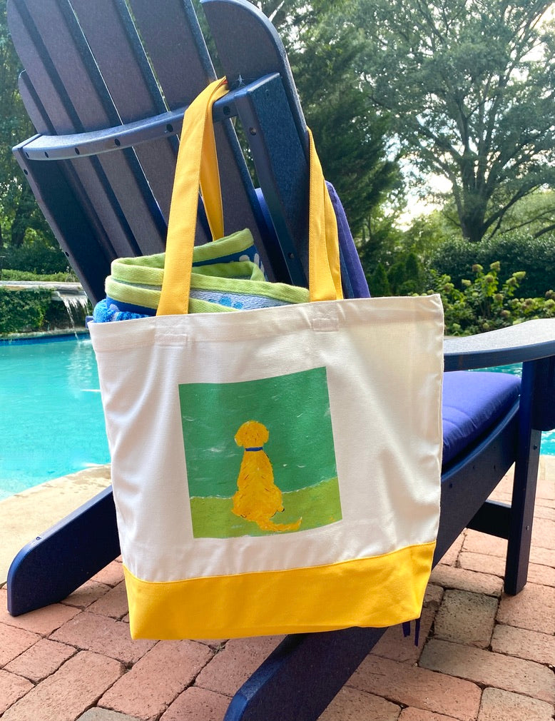 Lemondaisy Yellow Tote Bag - Thumbnail 3