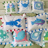 Octopus Linen Pillow