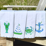 Blue and Green Beachy Tea Towels