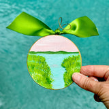 Coastal  Marsh Hand Painted Ornament