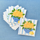 Blue Bowl of Lemons Note Card Set
