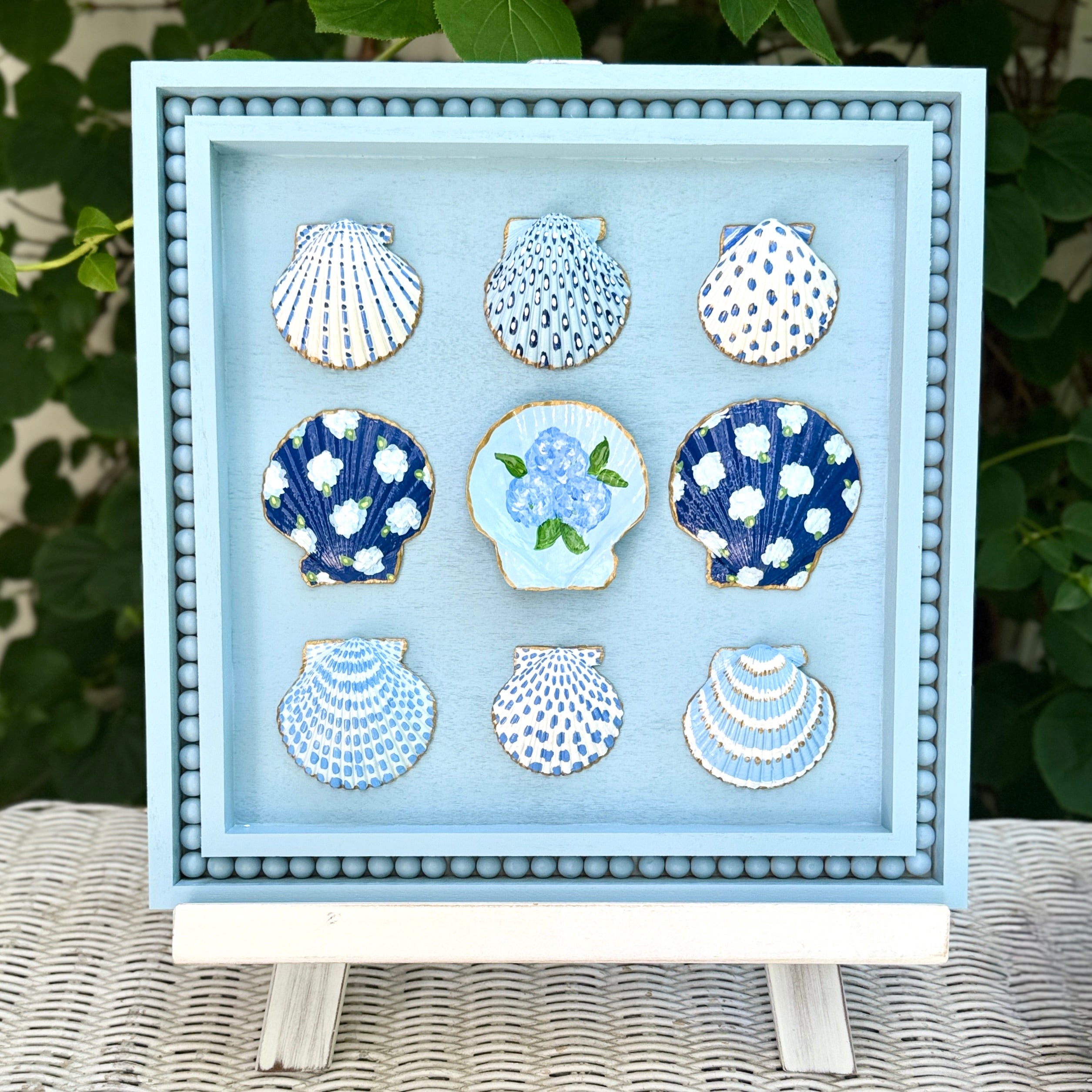Dramatic Shell Art Hand Painted Shell Art – Lemondaisy Design