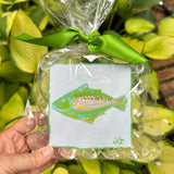 Hand Painted Fish on Hand Made Paper