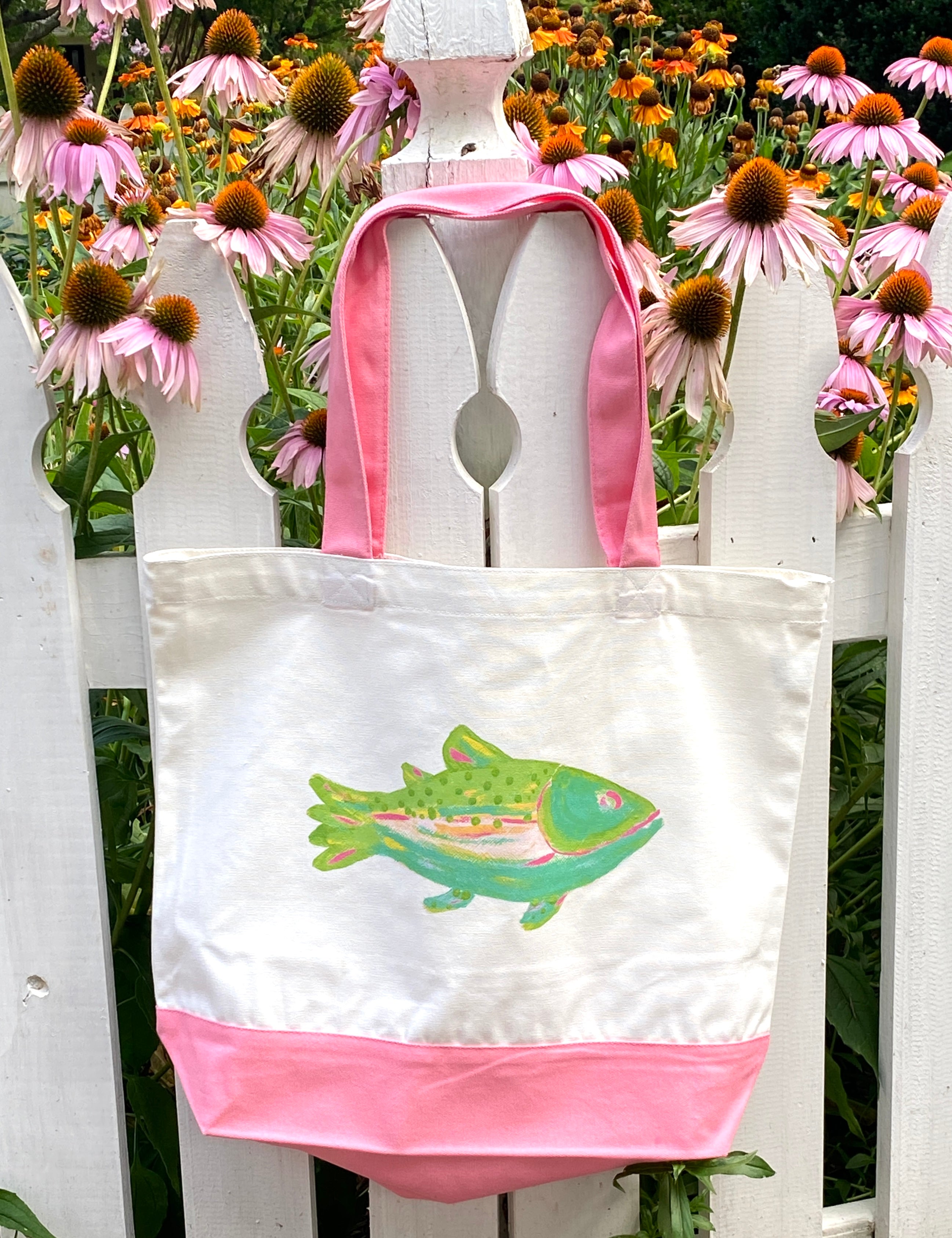 Lemondaisy Pink Tote Bag