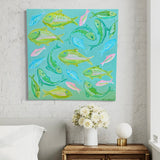 Fish School Original Art Painting