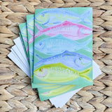 Fish School Note Card Set