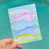 Fish School Note Card Set