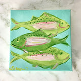Three Little Fishies Acrylic Painting