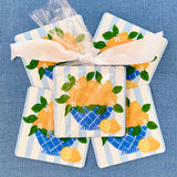 Bowl of Lemons Paper Coasters