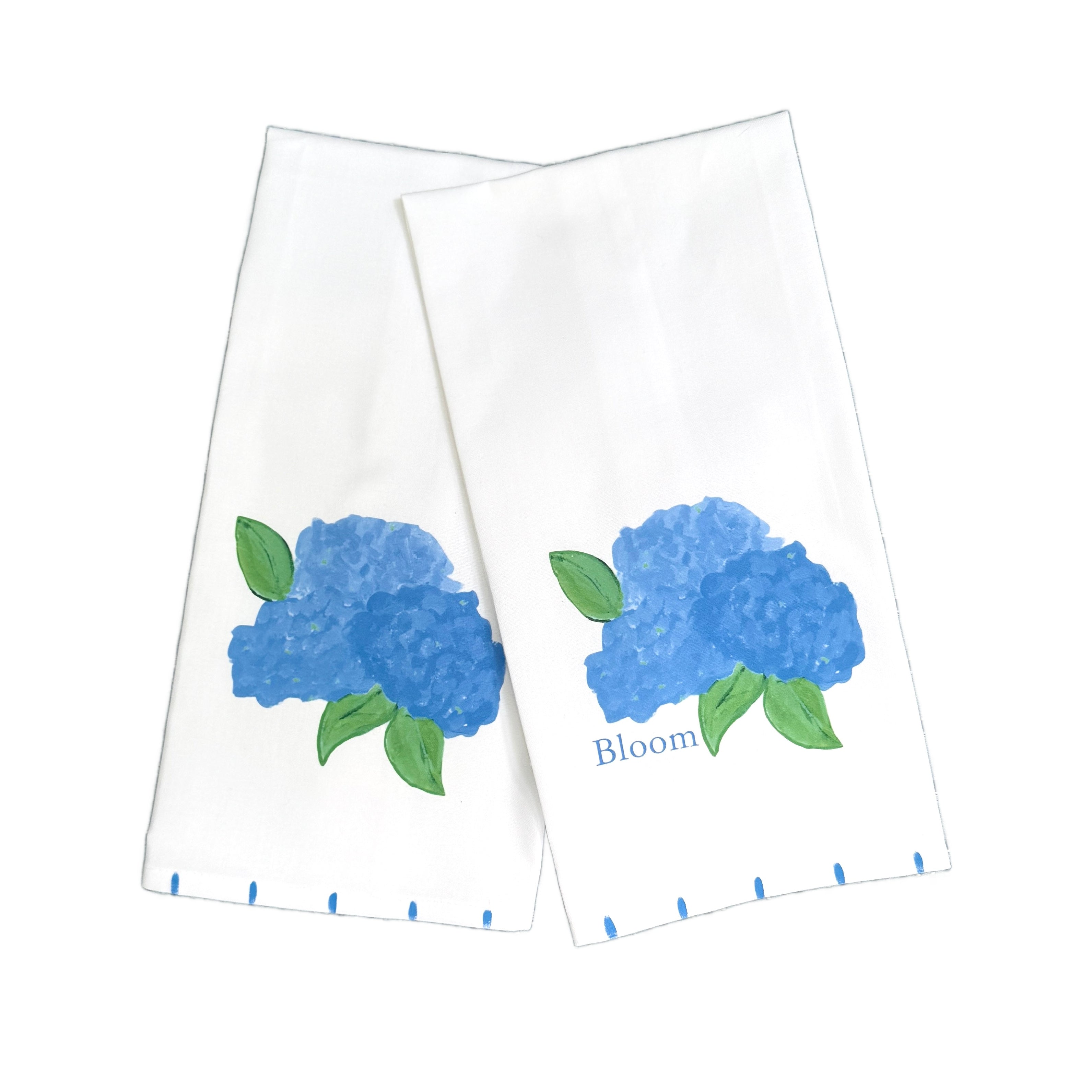 Blue Hydrangea Tea Towel - Thumbnail 2
