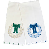 Christmas Oyster Wreath Tea Towel