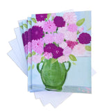 Pink Dahlias Notecard Set