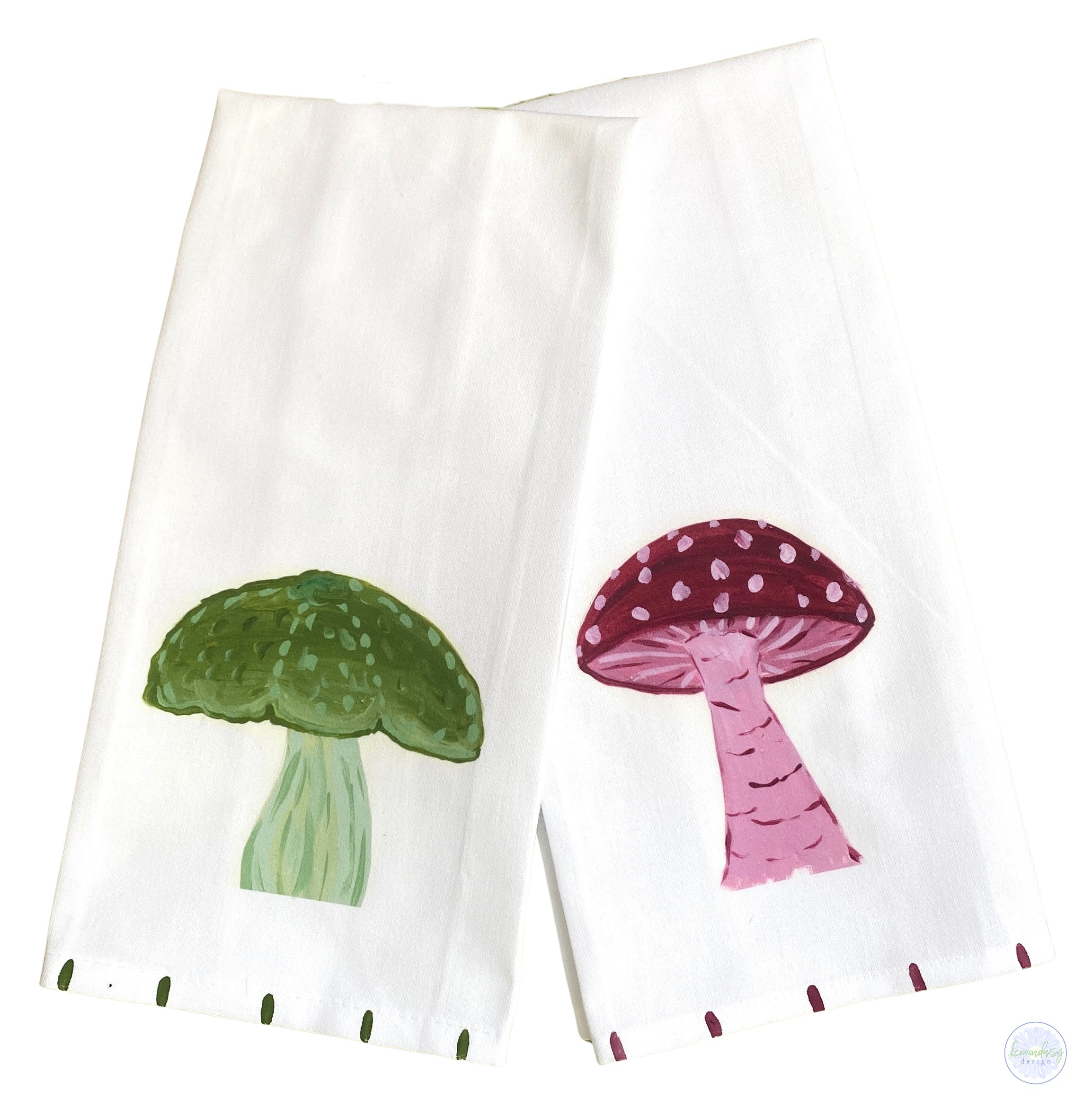 Fall Mushrooms Tea Towel - Thumbnail 3