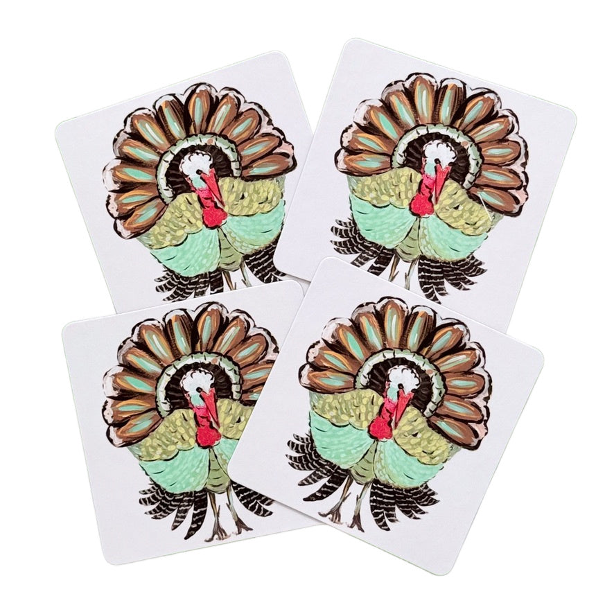 Thanksgiving Turkey Paper Coasters