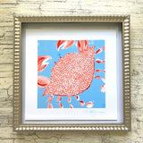 Spotted Coral Crab Art Print