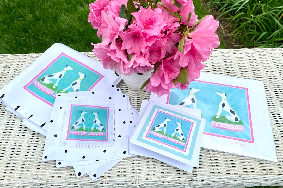 Whimsical Whippets Tea Towel - Thumbnail 2