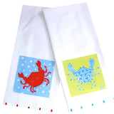 Colorful Crab Kitchen Towels
