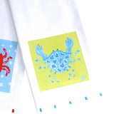Blue Colorful Crab Kitchen Towel