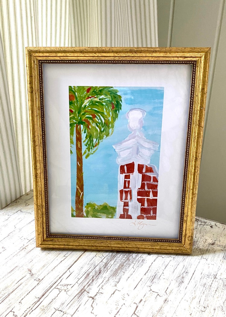 U of SC Horseshoe Palm Tree Art Print - Thumbnail 2