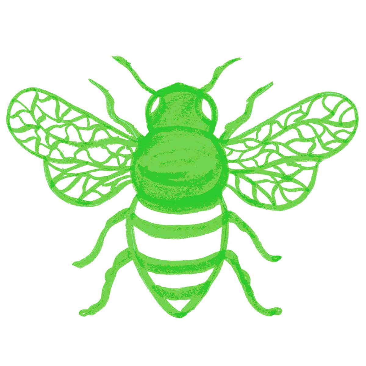 Green Honey Bee Bib