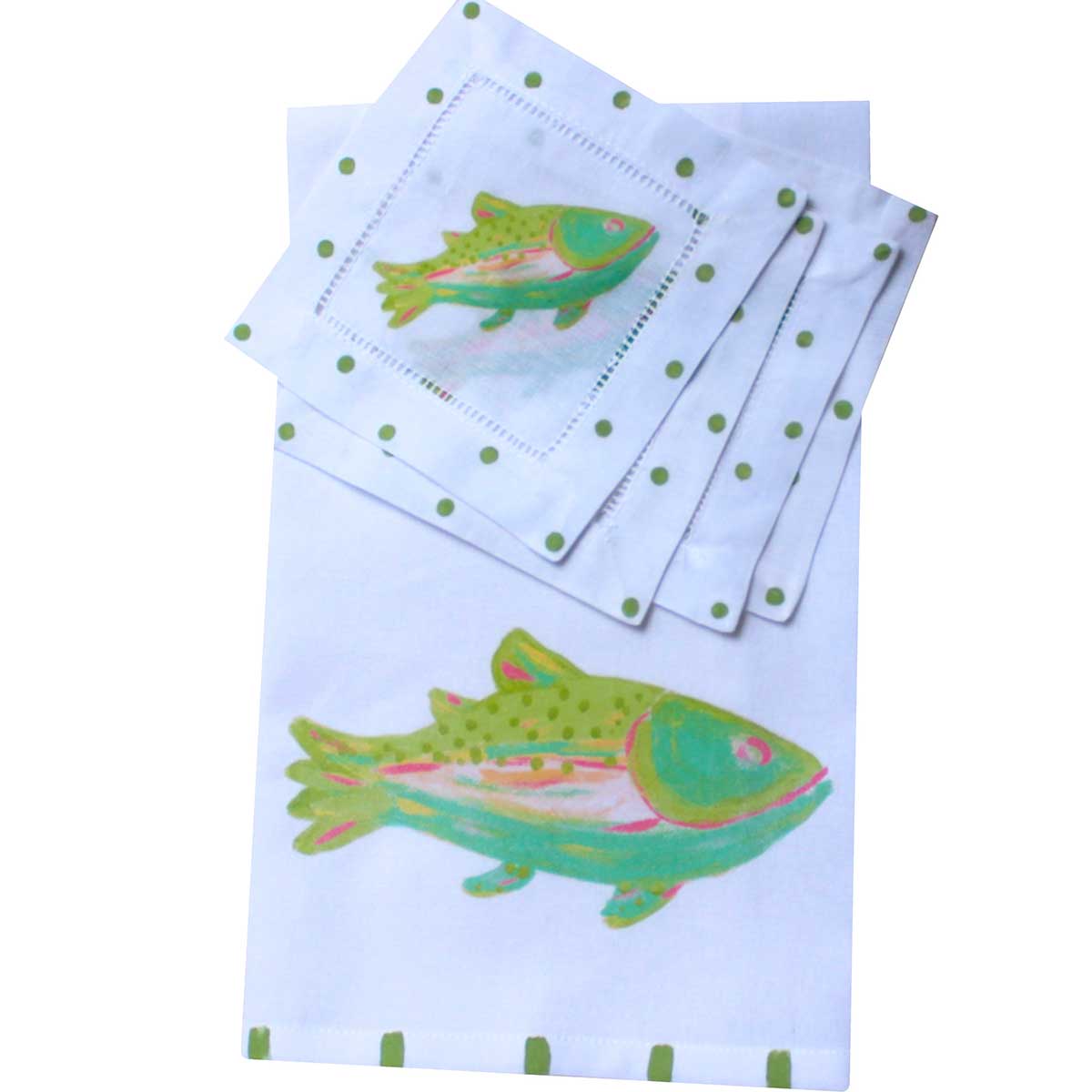 Rainbow Trout Kitchen Towel - Thumbnail 2