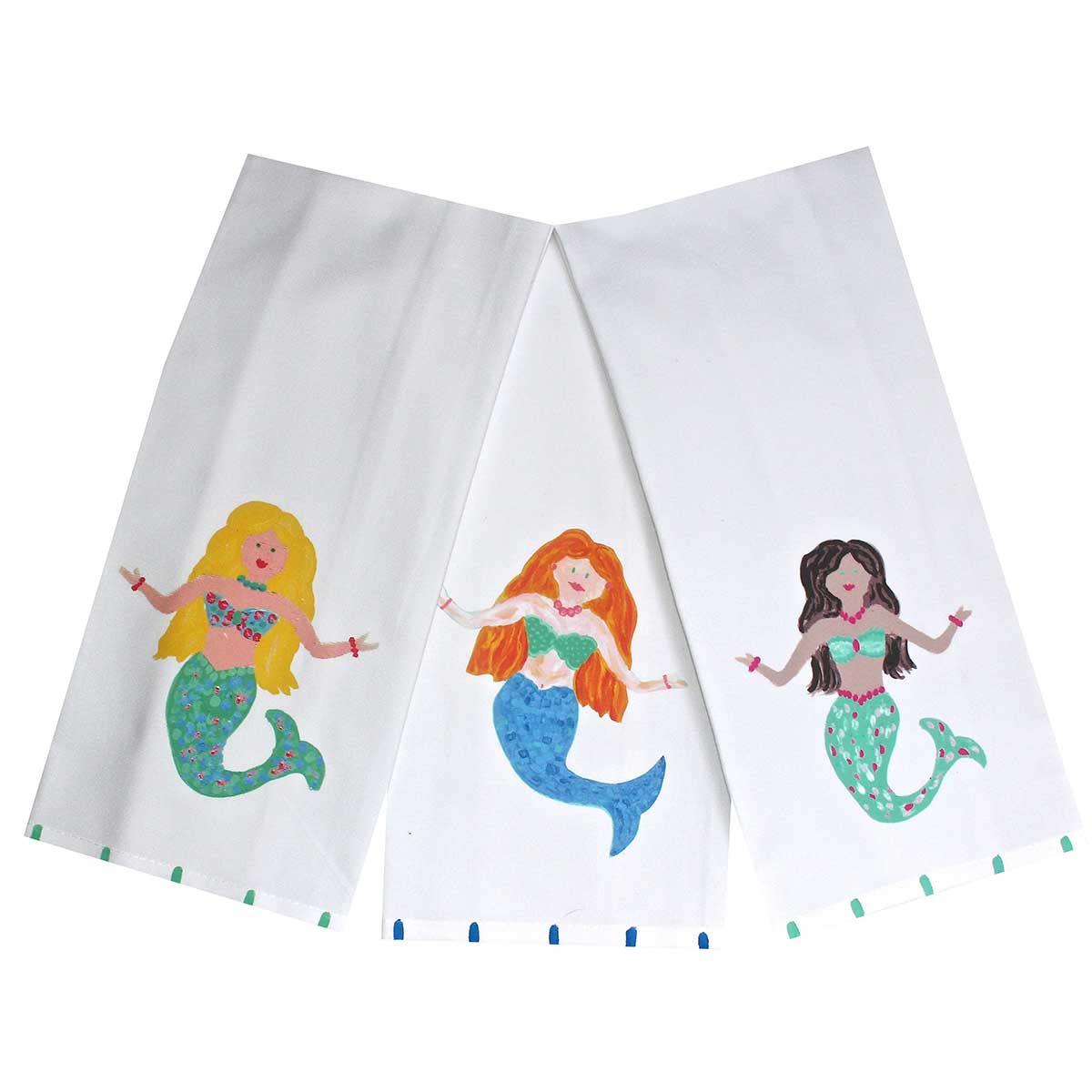 Happy Mermaid Tea Towel - Thumbnail 2